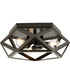 Saucedo 3-Light Modern 14.6" Flush Mount Architectural Bronze