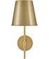 Blake 1-Light Medium Single Light Sconce in Lacquered Brass