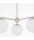 Jasper 3-light Chandelier Satin Nickel