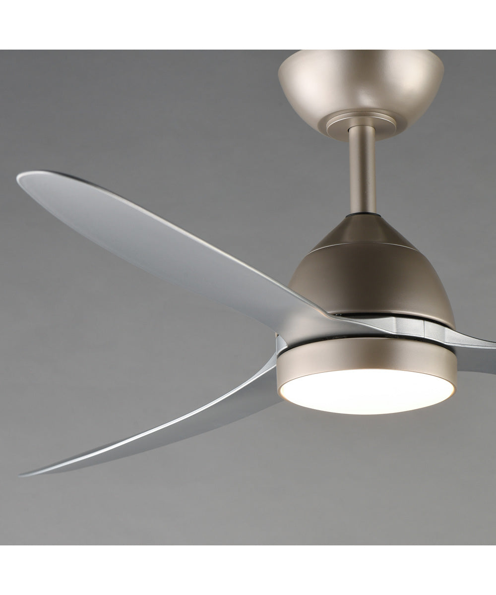 Drifter 52 inch Outdoor Fan w LED Satin Nickel