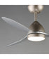 Drifter 52 inch Outdoor Fan w LED Satin Nickel