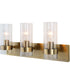 Cardiff Antique Brass 3 Light Vanity