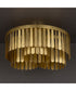 Regalia Semi-Flush Mount Gold Leaf