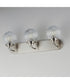 Kasbah 3-Light Bath Vanity Satin Nickel
