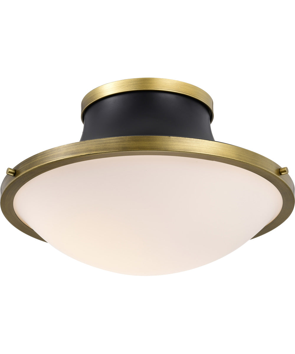 Lafayette 3-Light Close-to-Ceiling Matte Black