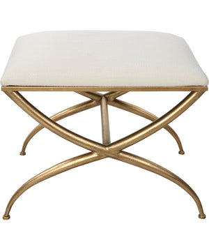 Crossing Small White Bench