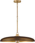 Sadie 1-Light Medium Dome Chandelier in Lacquered Brass