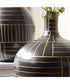 Graphite Stride Geometric Vases Set of 2