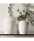 Luna Ridge White Ceramic Vases Set of 2