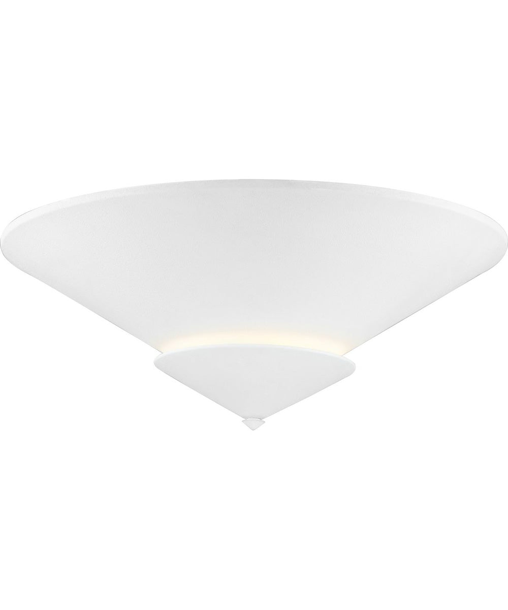 Pinellas 25 in. 4-Light Flush Mount White Plaster