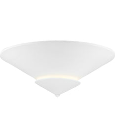 Pinellas 25 in. 4-Light Flush Mount White Plaster