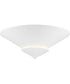 Pinellas 25 in. 4-Light Flush Mount White Plaster