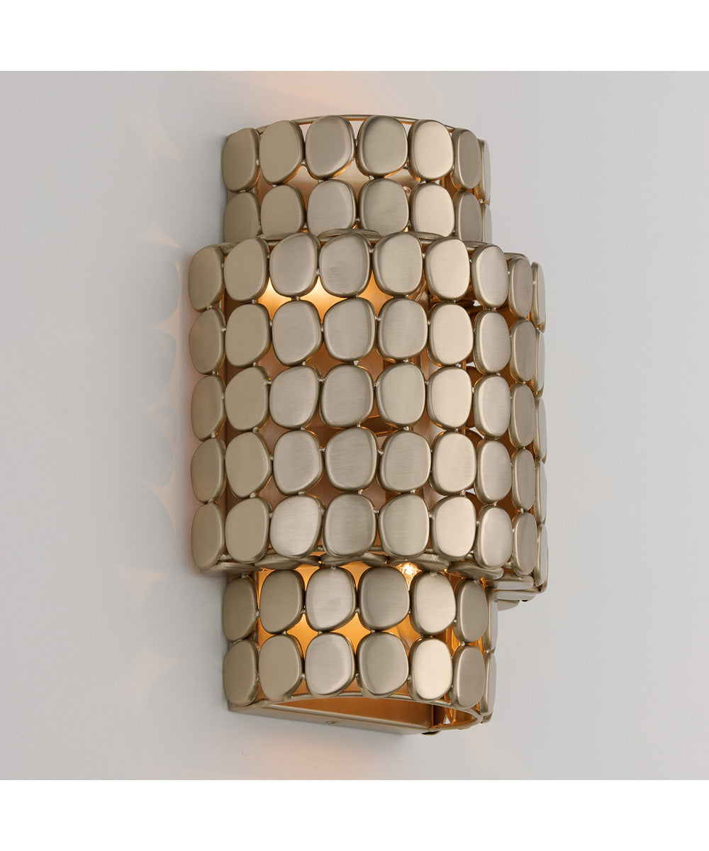 Eliana 2-Light Sconce Champagne Brass