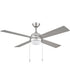 Tavo 52-in. 4-Blade LED Modern Ceiling Fan Brushed Nickel