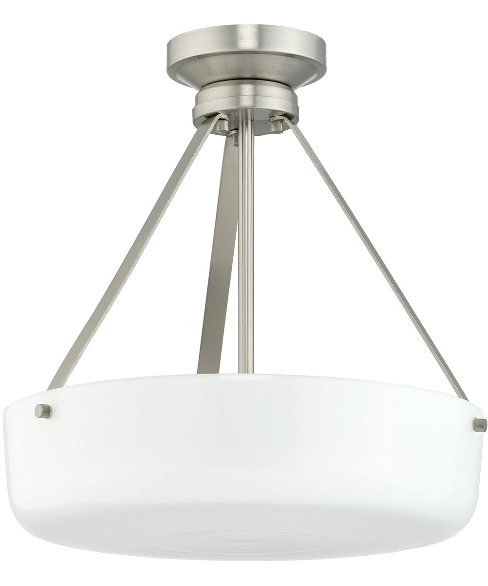 Lieon 2-Light Convertible Pendant Brushed Nickel