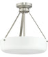 Lieon 2-Light Convertible Pendant Brushed Nickel