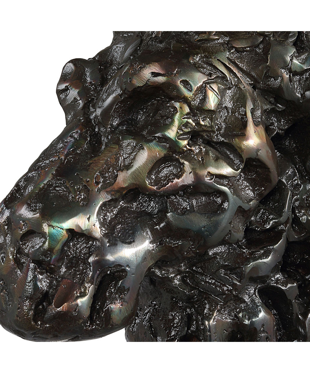 Moose Bust Bronze Sculpture