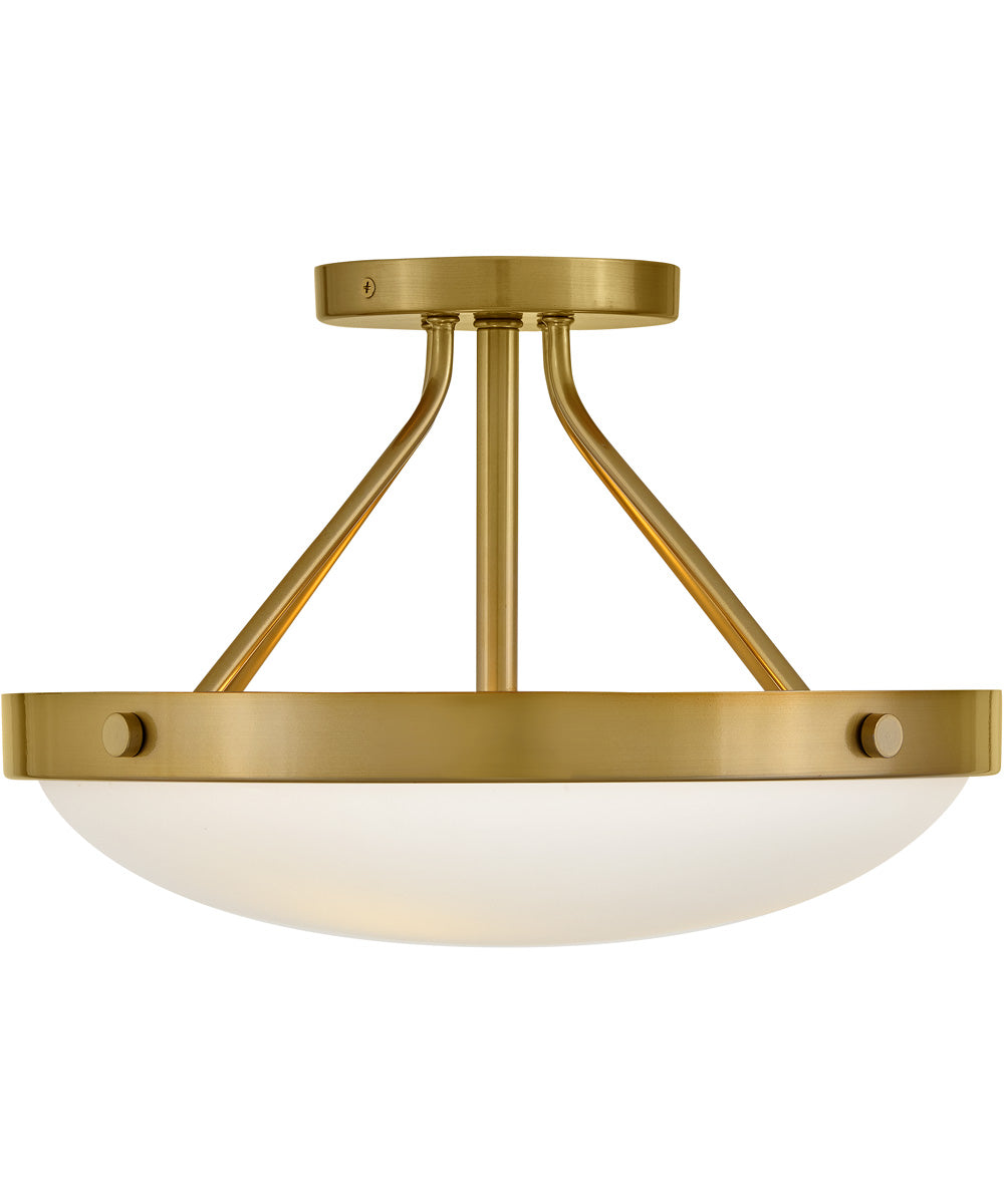 Gus 3-Light Medium Semi-Flush Mount in Gold