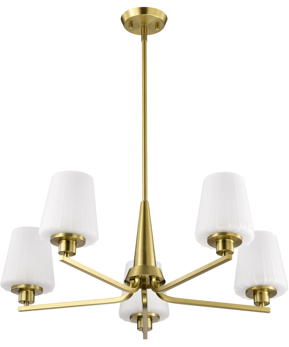 Lune 5-Light Chandelier Vintage Brass