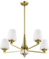 Lune 5-Light Chandelier Vintage Brass