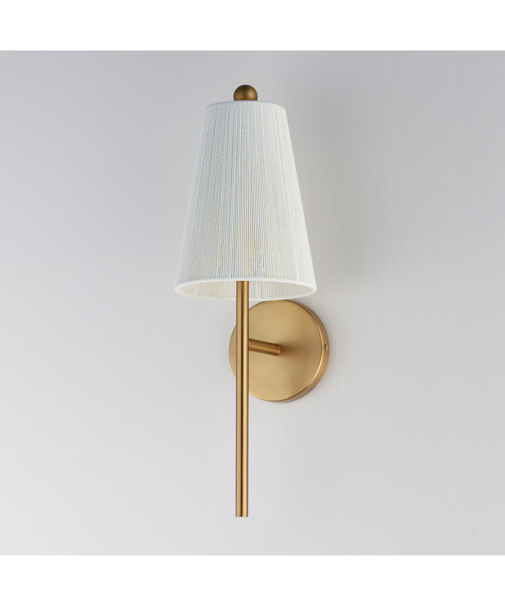Valette 1-Light Wall Sconce Natural Aged Brass