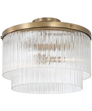 Vaughn 3-Light Pendant Aged Brass