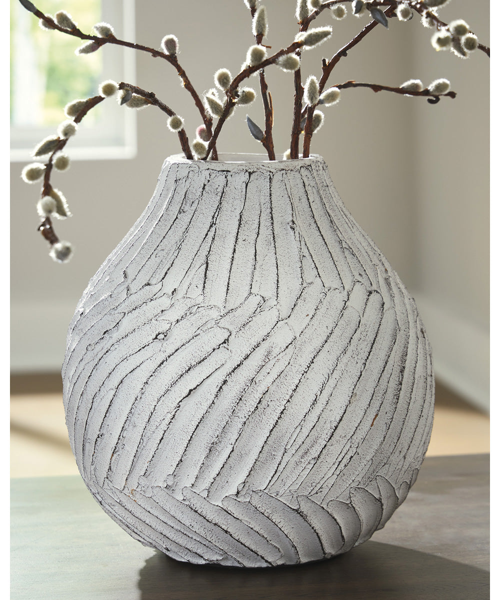 Shelvie Vase Distressed White