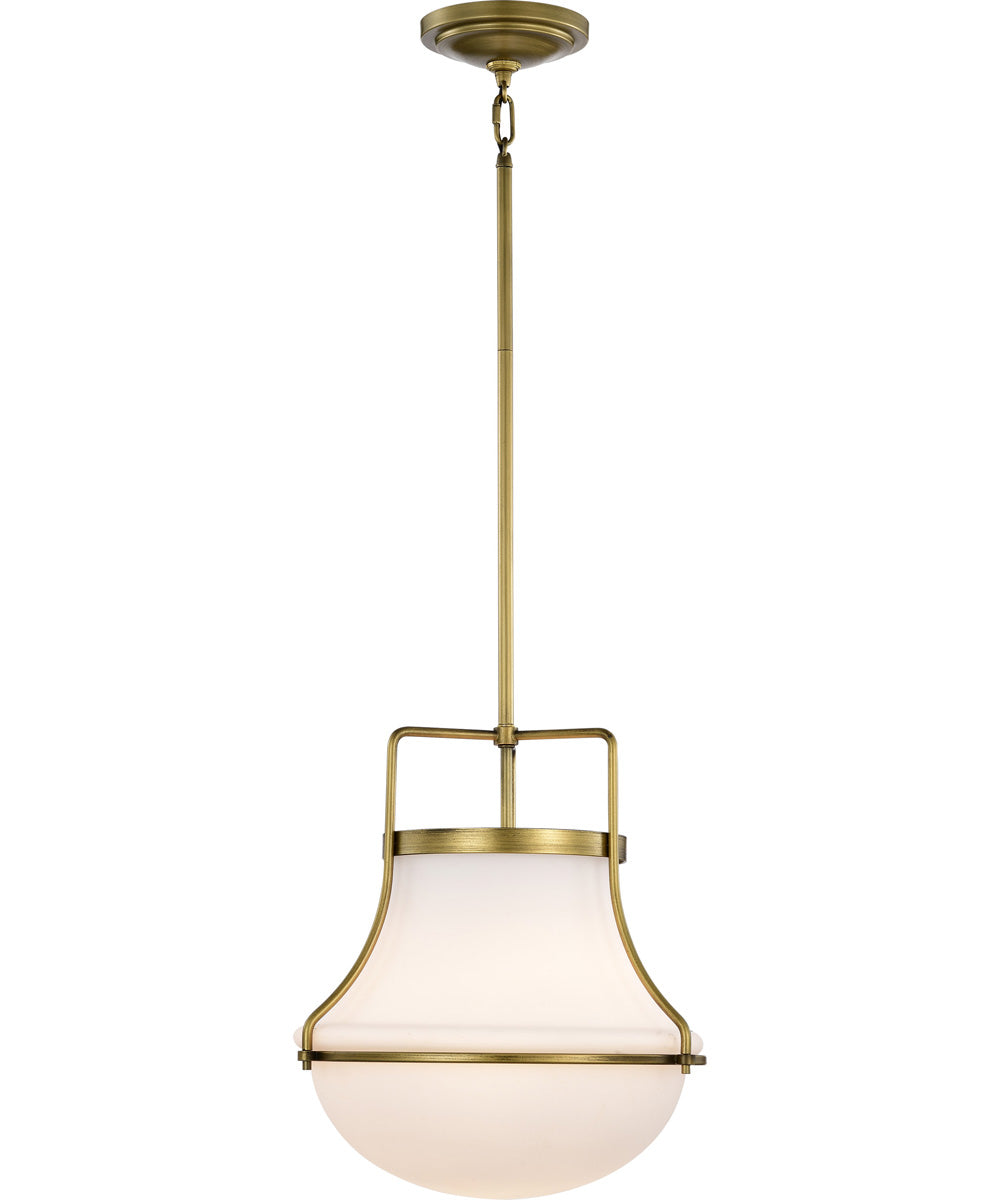 Valdora 1-Light Pendant Natural Brass