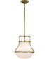 Valdora 1-Light Pendant Natural Brass