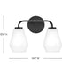 Gio 2-Light Small Two Light Vanity in Black