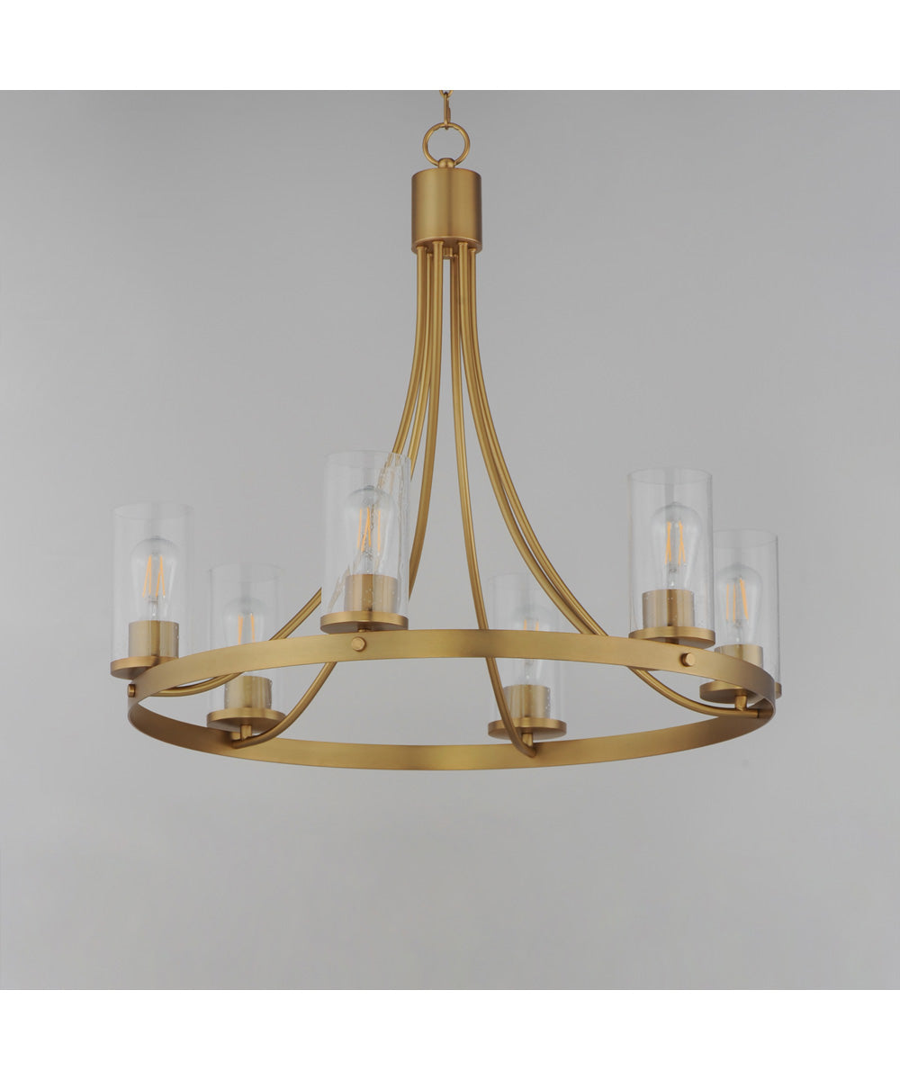 Livingston 6-Light Chandelier Natural Aged Brass