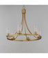 Livingston 6-Light Chandelier Natural Aged Brass