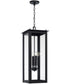 Hunt 4-Light Outdoor Hanging-Lantern Black