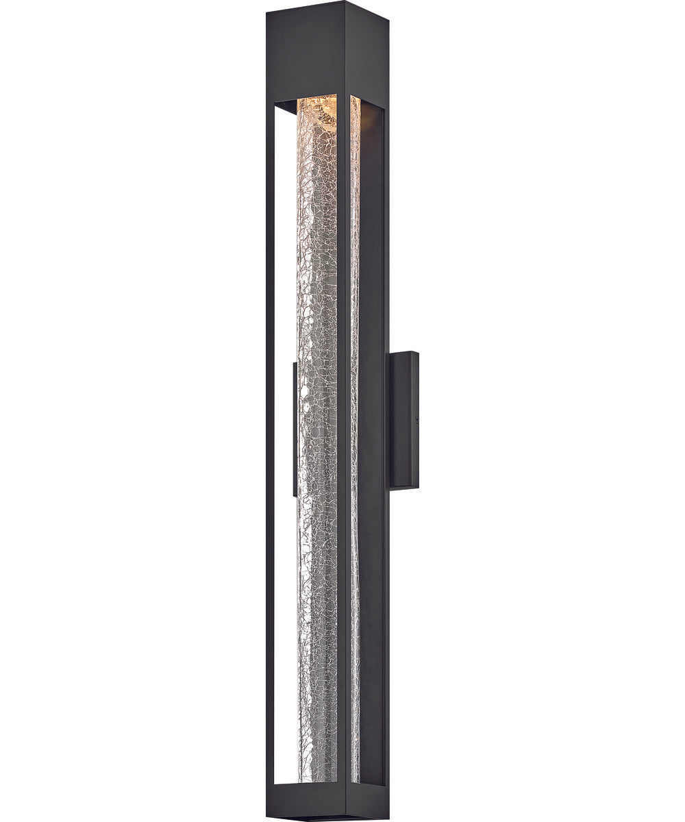 Vapor 1-Light Extra Large Wall Mount Lantern in Black