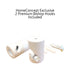 2 Light Swag Plug-In Pendant 14"w Juliette Striped Raw Silk Drum Shade with Diffuser, White Cord