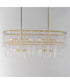 Warren 8-Light Linear Gold Leaf