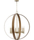 Allegheny 6-Light Pendant Soft Gold