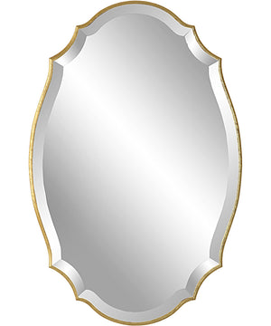 20x30" Wall Mirror Lightly Antiqued with Metallic Gold Leaf