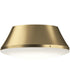 Avra Large 3-Light Flush Mount with Etched White Glass Shade Brushed Gold