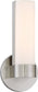 6"W Bond 1-Light LED Vanity & Wall Brushed Nickel
