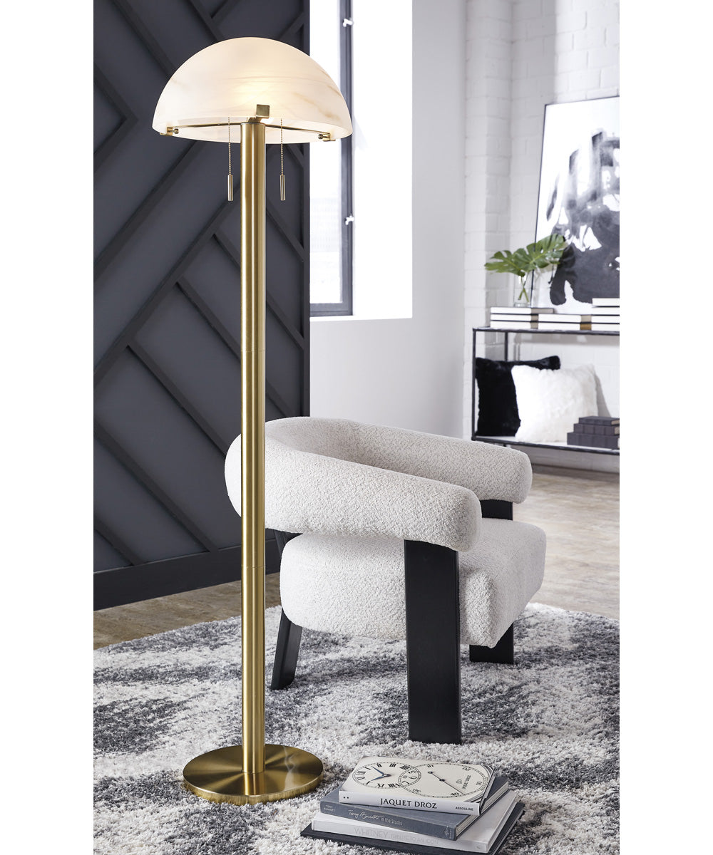 Tobbinsen Metal Floor Lamp Brass
