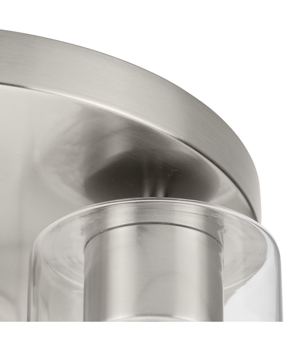 Cofield 12 in. 3-Light Flush Mount P350237 Brushed Nickel