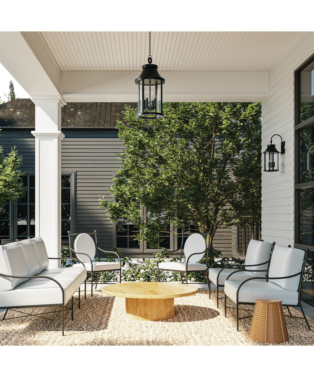 Bridger 4-Light Outdoor Wall-Lantern Black