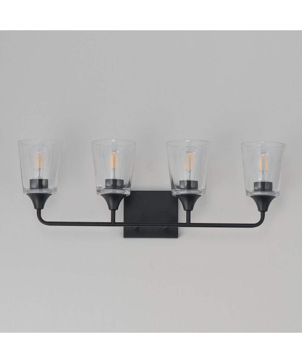 Hudson 4-Light Bath Vanity Black