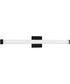 Phase 6.1 36 in. 5CCT Integrated LED Linear Vanity Light Black