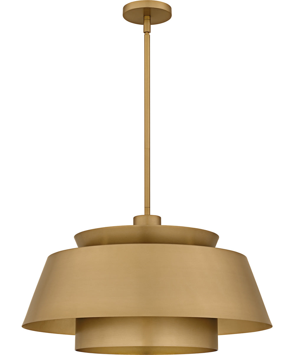 Lumi Large 3-light Pendant Brushed Weathered Brass