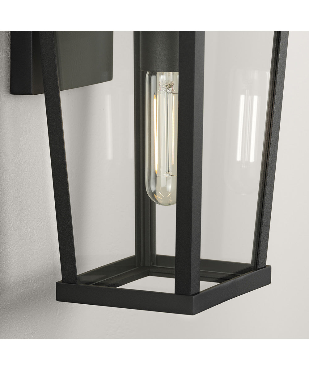 Tryon 1-Light Small Outdoor Wall Lantern Black