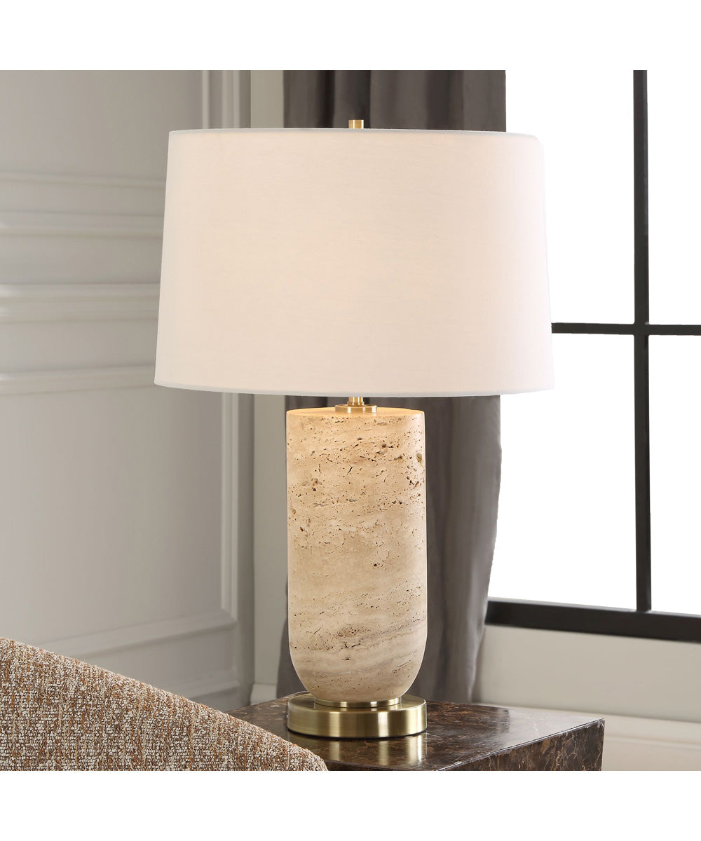 Aubrey Travertine Table Lamp