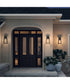 Hedry Large Outdoor Wall Lantern with Clear Glass Panels Antique Bronze