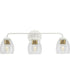 Quillan 3-Light Transitional Bath & Vanity Light White Plaster
